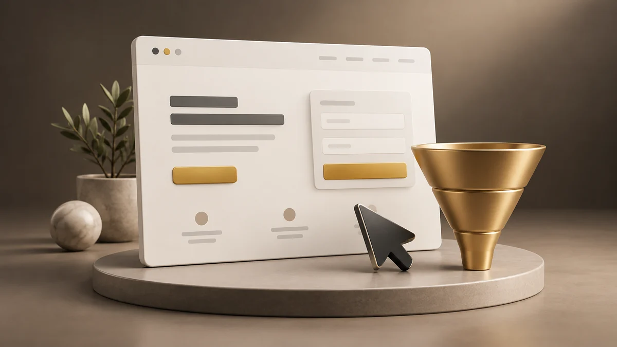 Landing page care convertește
